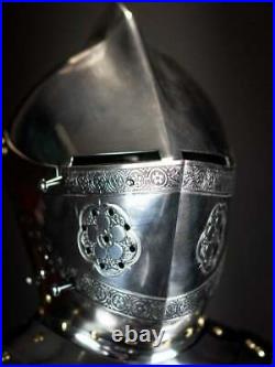 SCA HNB 18 Gauge Steel Medieval Combat ARMET Close Helmet