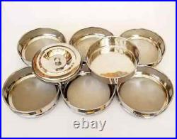 SS Sieves Heavy Gauge Standard Testing Set of 7 With Lid & Pan