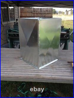 SUPPLY AIR DUCT PLENUM 21 X 21 X 36 With2 Caps LONG GALVANIZED STEEL 26 GAUGE