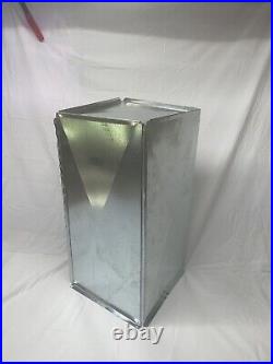 SUPPLY AIR DUCT PLENUM 21 x 19 1/2 x 24 LONG GALVANIZED STEEL 26 GAUGE