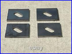 Sandbaggy 1/4 x 3 x 3 Steel Square Plate Washer 5/8 Anchor Bolt Diameter