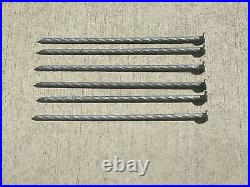 Sandbaggy 8 in. Heavy Duty Galvanized Spiral Artificial Turf Nails 4 Ga Steel