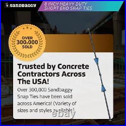 Sandbaggy 8 x 4 ¾ Heavy Duty Snap Ties For Concrete Forms (3,350 lb SWL)