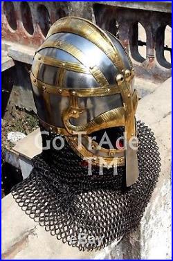 Sca Larp Viking helmet Vendil helmet Valsgärde Helmet 16 Gauge Medieval Gift