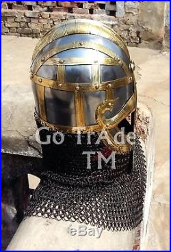 Sca Larp Viking helmet Vendil helmet Valsgärde Helmet 16 Gauge Medieval Gift
