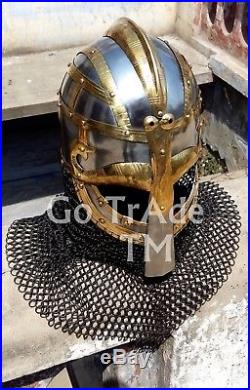 Sca Larp Viking helmet Vendil helmet Valsgärde Helmet16 Gauge Medieval Gift