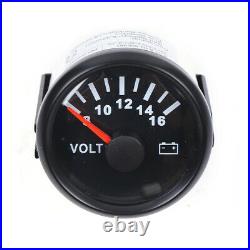 Six Gauge Set Black Background Digital Speedometer Tacho Fuel Temp Volts Oil