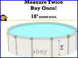 SmartLine 18' Round Overlap Cracked Glass Swimming Pool Liner 25 Gauge