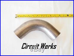 Stainless Steel 2.25 (57mm) 90º Mandrel Bent Universal Pipe Custom 16 Gauge