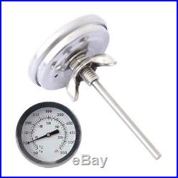 Stainless Steel Barbecue BBQ Smoker Grill Thermometer Temperature Gauge 0300