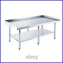 Stainless Steel Equipment Grill Stand Table with Adjustable Undershelf 24x36