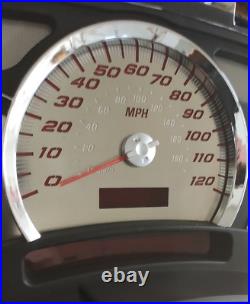 Stainless Steel Gauge Face Kit Red Text Matching Pointers GM 2003-2006 US Speedo