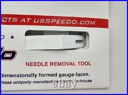 Stainless Steel Gauge Face Kit Red Text Matching Pointers GM 2003-2006 US Speedo