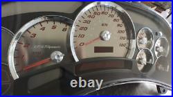 Stainless Steel Gauge Face Kit Red Text Matching Pointers GM 2003-2006 US Speedo