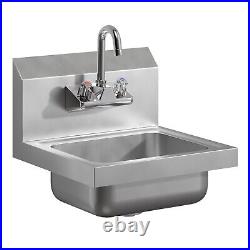 Stainless Steel Hand Sink 15 in. X 15 in. With Faucet