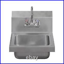 Stainless Steel Hand Sink 15 in. X 15 in. With Faucet