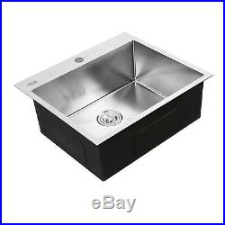Stainless Steel Kitchen Sink Single Bowl 33x 22x 6 Drop in Top Mount 16 Gauge