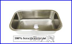 Stainless Steel Sink 31 X 18 X 10 Undermount Single Bowl 16 Gauge Free Grid