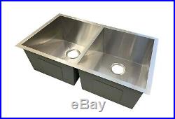 Stainless Steel double Bowl 16 Gauge Under mount Kitchen sink 32 x 19 x 10