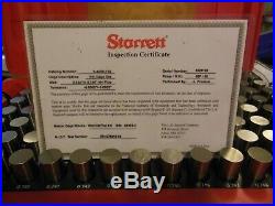 Starrett precision steel pin gage lot 5 sets