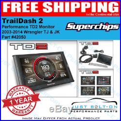 Superchips TrailDash2 Monitor Gauge 2003-2014 Jeep Wrangler 42050 Brand New