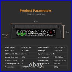 TPMS GPS TPMS HUD 3in1 Car Compass GPS TPMS HUD Meter Inclinometer X91 Brand New