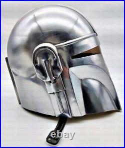 The Mandalorian 18 Gauge Steel Medieval Star Wars Boba Fatt Helmet gift item new