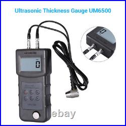 UM6500 LCD Ultrasonic Thickness Gauge Meter For Brass Steel 0.05-8inch 1.0-245mm
