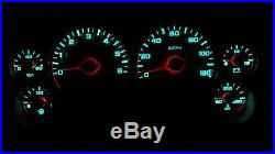 US Speedo Stainless Steel Gauge Face withBlue Numbers 2007-2013 GM Truck & SUV