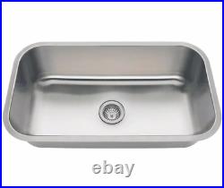 Undermount Kitchen Sink Stainless Steel Single Bowl 16 Gauge Fully Insulated 16