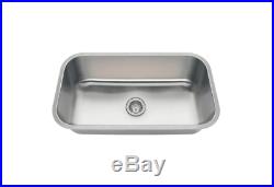 Undermount Stainless Steel Kitchen Sink 32 in. Single Bowl 16-Gauge Easy Clean