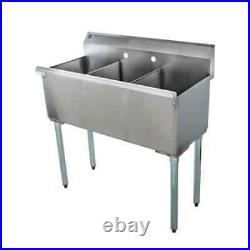 Universal 3 Compartment Sink, 36 L x 18.5 W x 41 H