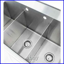 Universal 3 Compartment Sink, 36 L x 18.5 W x 41 H