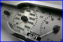 Universal 3D Stainless Steel 7 Gauge Dash Panel RED LED Gauges Made In The USA