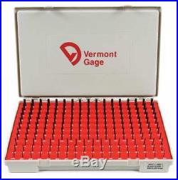 VERMONT GAGE 901100400 Pin Gage Set, Plus, 0.061-0.250 In, Black