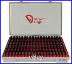 VERMONT GAGE 901200500 Pin Gage Set, Minus, 0.251-0.500 In, Black