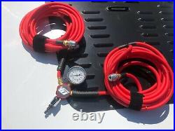 VagaFill. Fastest 4 Tire inflation / deflation system. Red. New Digital Gauge