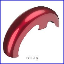 Velocity Red Sunglo 19 Reveal Wrapper Hugger Front Fender For Harley 09+