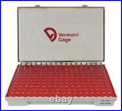 Vermont Gage 101200400 Pin Gage Set, Minus, Class Zz, 190 Pcs