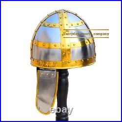Viking Helmet Norman Nasal 18 Gauge Steel Reenactment Knight IMA-HLMT-175