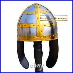 Viking Helmet Norman Nasal 18 Gauge Steel Reenactment Knight IMA-HLMT-175