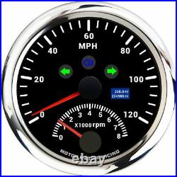W PRO 5 Gauge Set GPS Speedometer with Tachometer 120 MPH Turn Signal High Beam