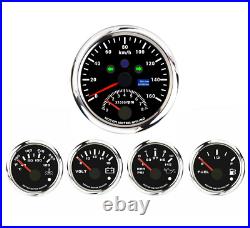 W PRO 5 Gauge Set GPS Speedometer with Tachometer 160 KMH Turn Signal High Beam