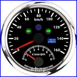 W PRO 5 Gauge Set GPS Speedometer with Tachometer 160 KMH Turn Signal High Beam