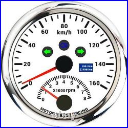 W PRO 5 Gauge Set GPS Speedometer with Tachometer 160 MPH Turn Signal High Beam