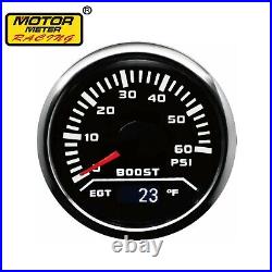 W PRO 52mm 2 In 1 Boost PSI & EGT Pyrometer °F Exhaust Gas Temperature Gauge