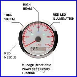 W PRO 6 Gauge Set GPS Speedometer 160 MPH with Turn Signal High Beam Waterproof