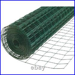 Welded Wire Fence Green PVC Coated Easy to Assemble Lightweight 14/16 Gauge