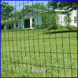 Welded Wire Fence Green PVC Coated Easy to Assemble Lightweight 14/16 Gauge
