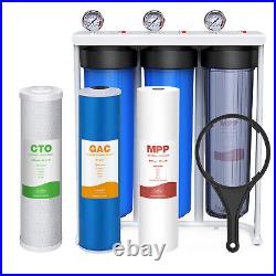 Whole House Well Water Filter System 3-Stage Sediment GAC Filtration 150,000Gal